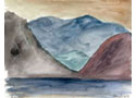 Snowdon from Lyn Nantle by painter Peter Bishop